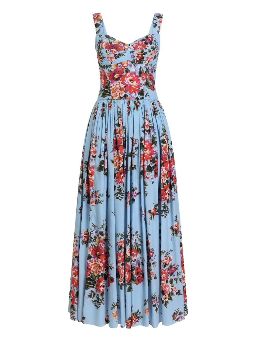 FLOWER BOUQUET-PRINT COTTON LONG DRESS sold by Lord & Taylor