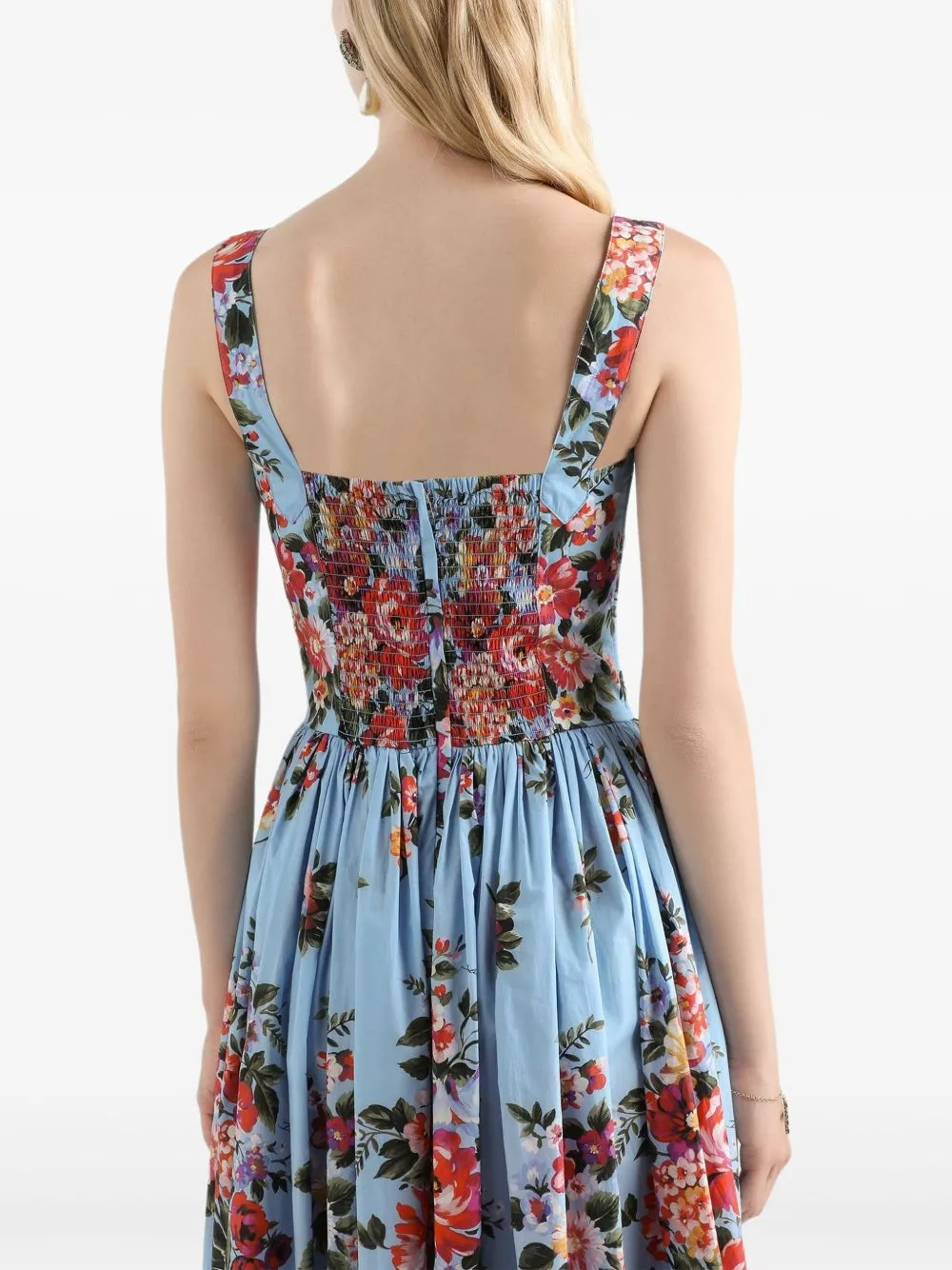 FLOWER BOUQUET-PRINT COTTON LONG DRESS sold by Lord & Taylor product image thumbnail 5