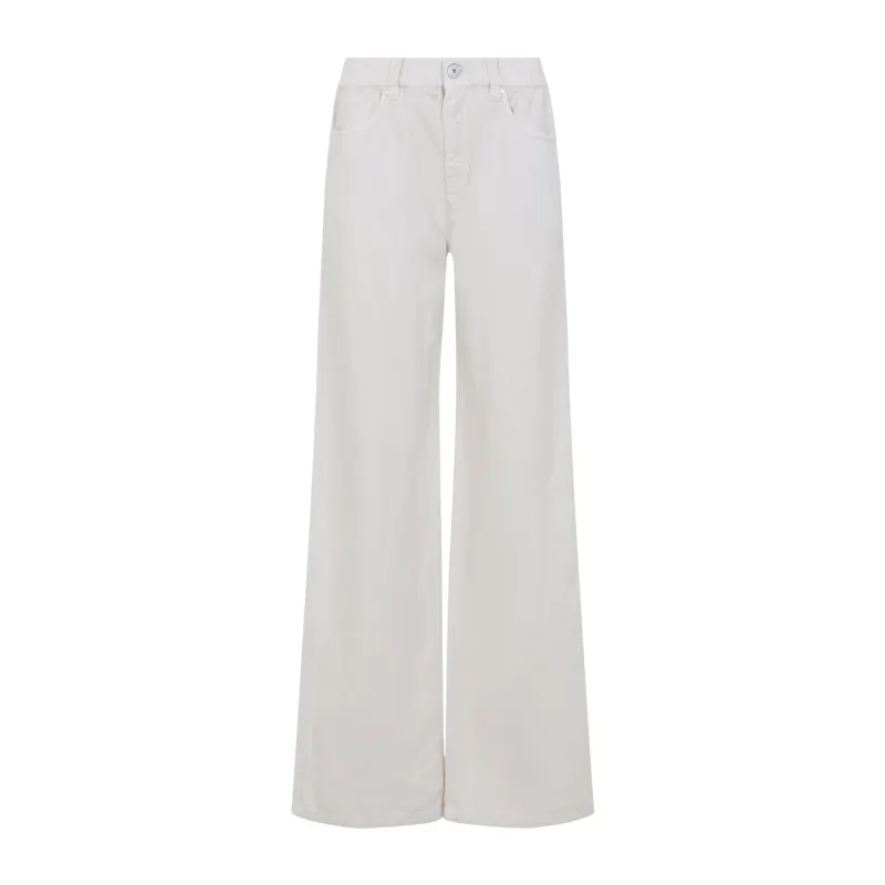 GARMENT-DYED COTTON AND LINEN CONTEMPORARY TROUSERS IN WITH MONILI sold by Lord & Taylor