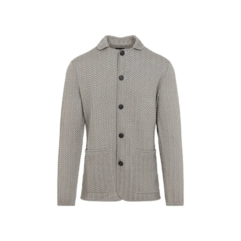 BEIGE VISCOSE BLAZER made by Giorgio Armani