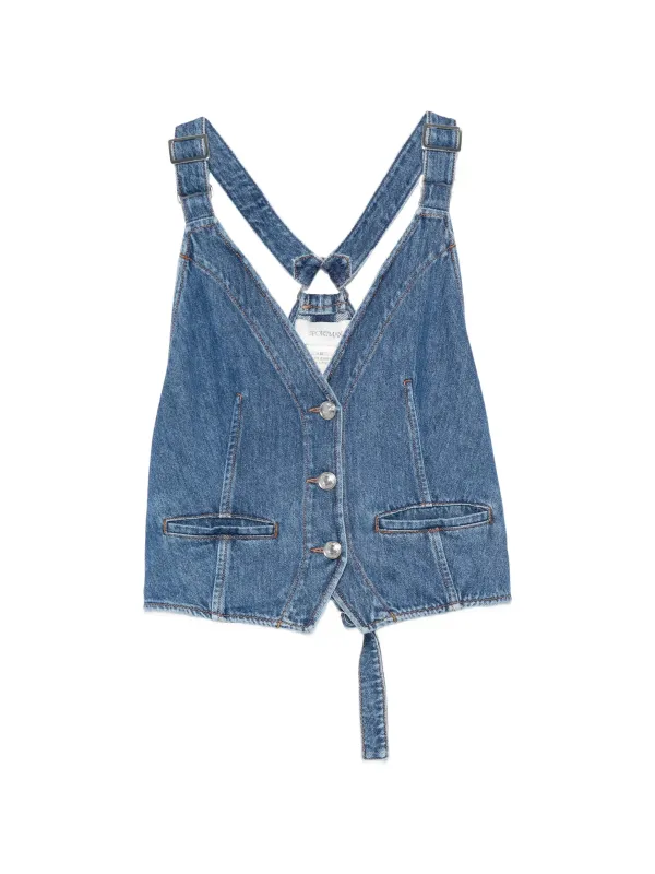 VINTAGE BLUE COTTON SPXDAMA made by MaxMara