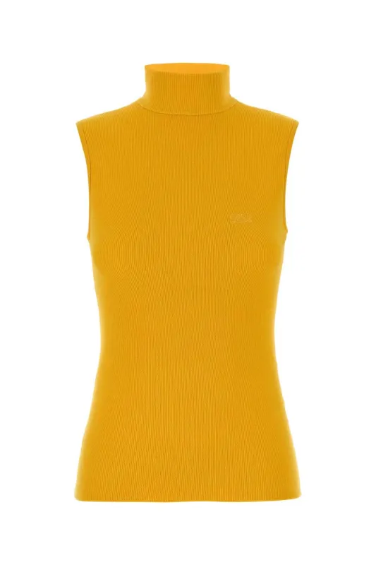 YELLOW KNIT TOP made by Loewe