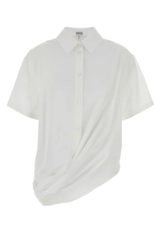 WHITE POPLIN SHIRT made by Loewe