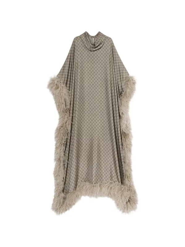 PRINTED SILK LONG KAFTAN DRESS sold by Lord & Taylor