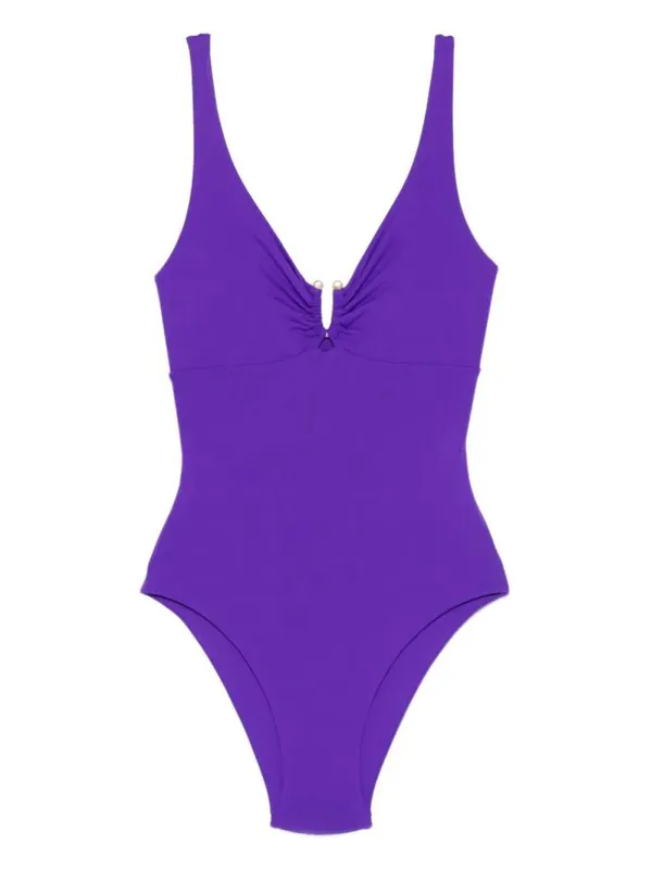ONE-PIECE SWIMSUIT WITH A U-SHAPED BUCKLE made by Lord & Taylor