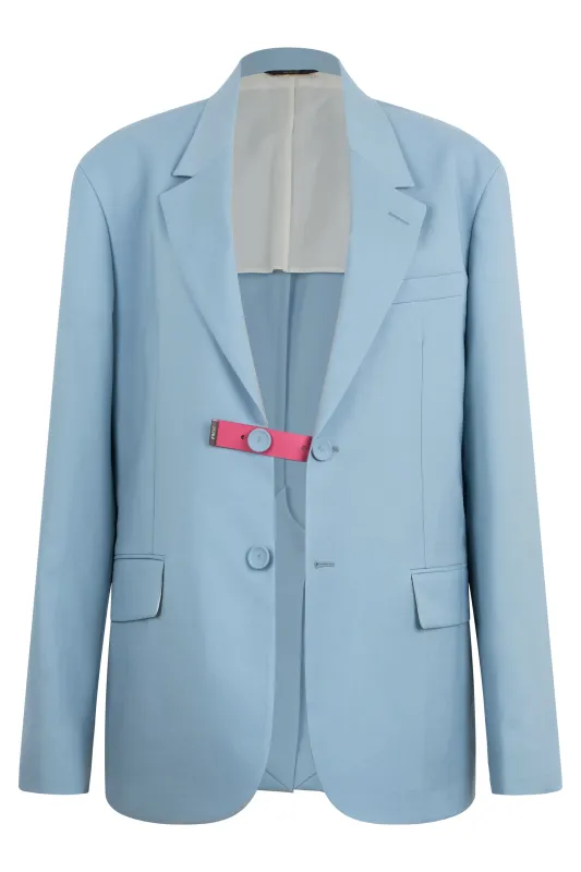 SINGLE-BREASTED WOOL BLAZER made by Fendi