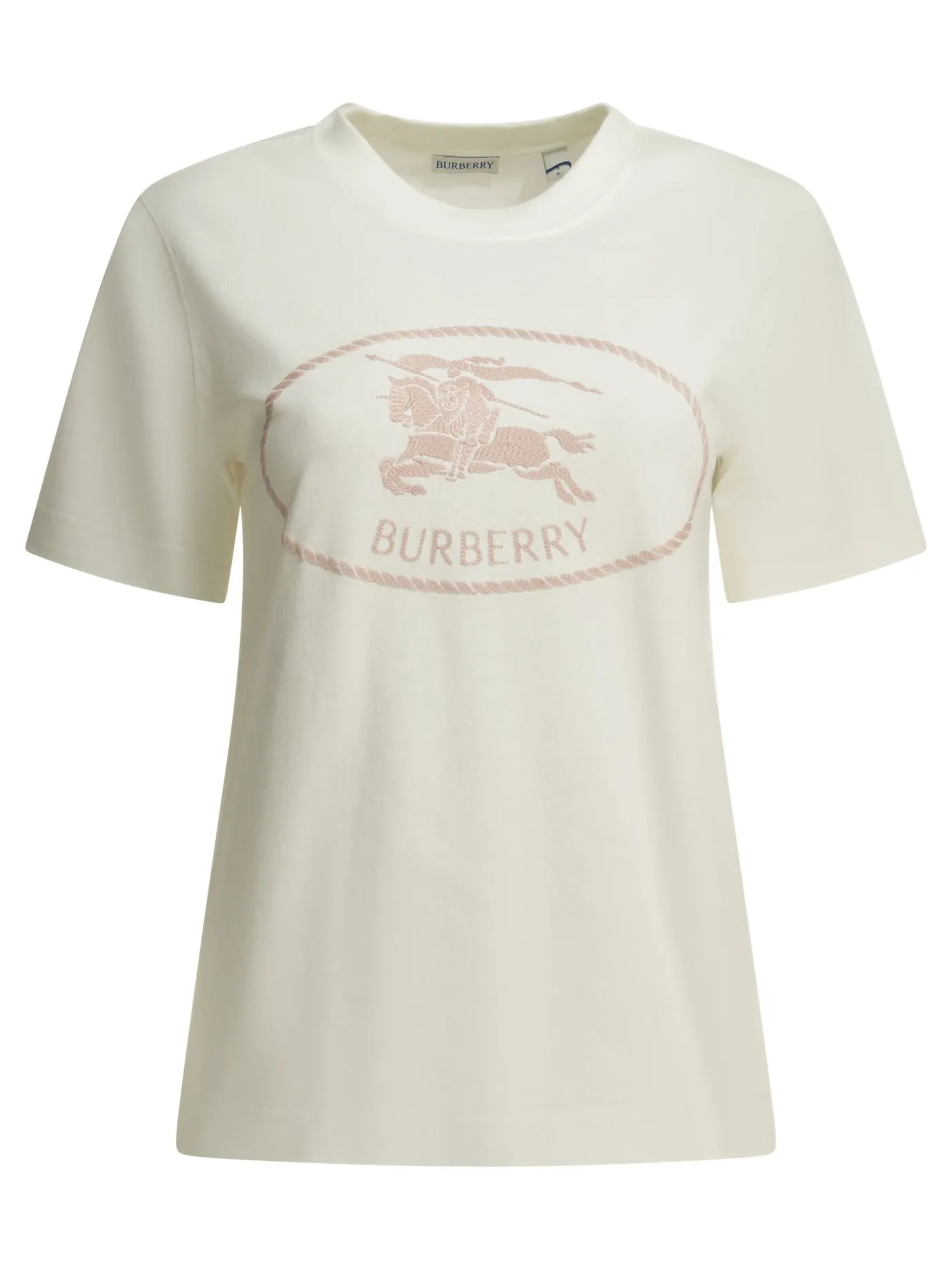 KNIGHT STAMP CREWNECK WHITE COTTON T-SHIRT sold by Lord & Taylor