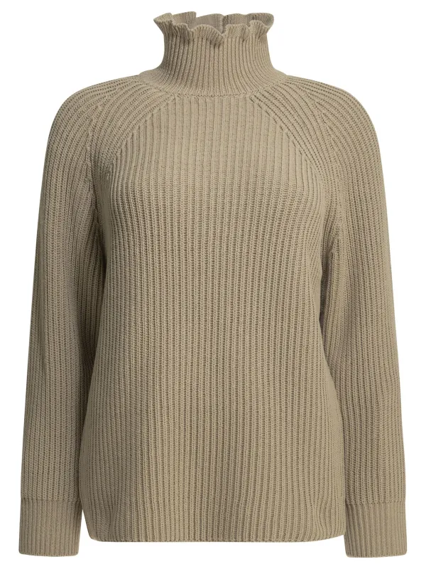TURTLENECK BEIGE COTTON SWEATER made by Lord & Taylor