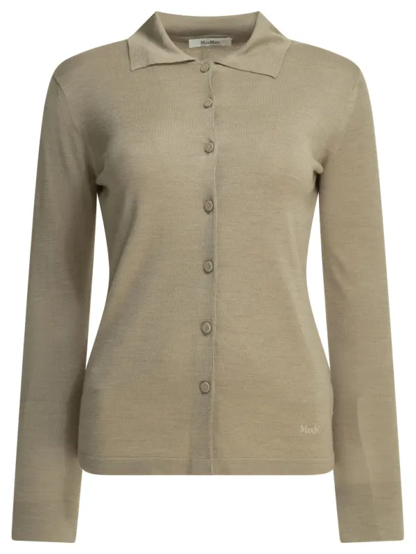 BEIGE SILK CASHMERE CARDIGAN made by MaxMara