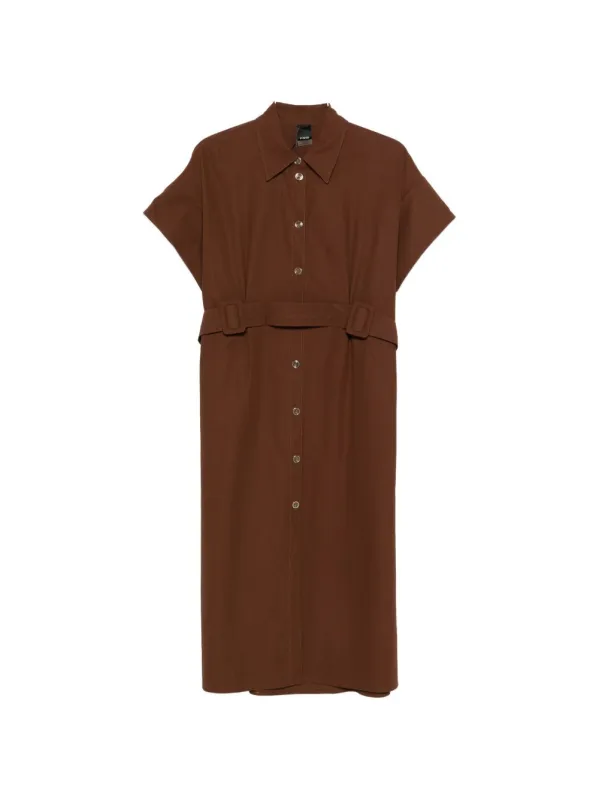PINKO BROWN SHORT DRESS made by Pinko