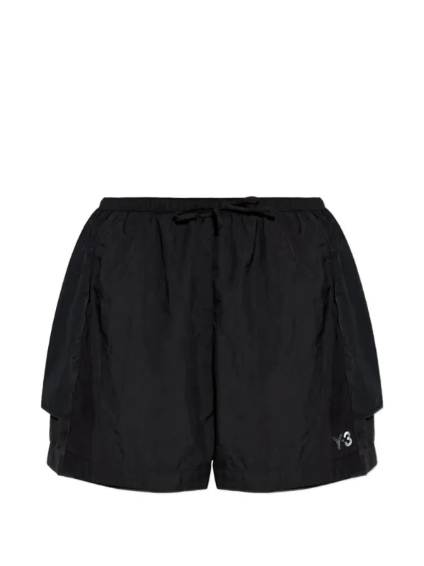 Y-3 LOGO-PRINT SHORTS made by Y-3