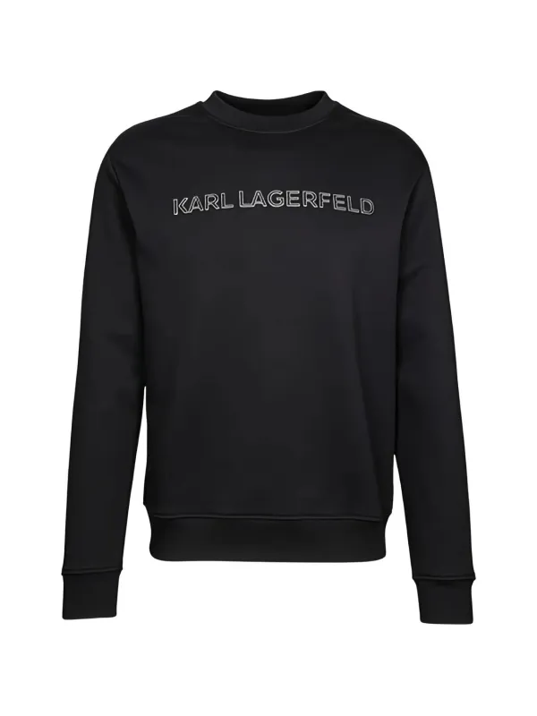 KARL LAGERFELD LOGO-EMBELLISHMENT SWEATSHIRT made by Karl Lagerfeld