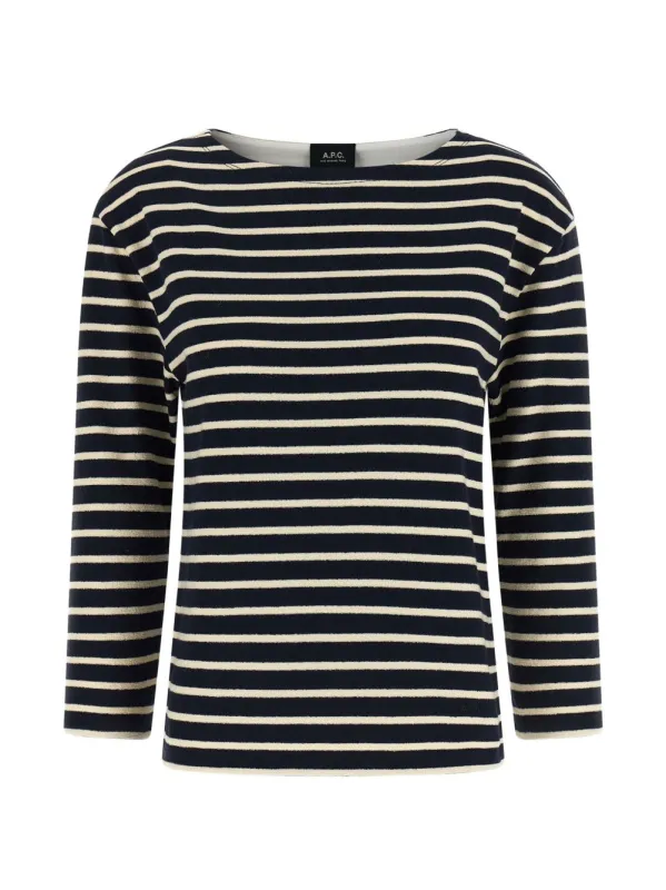 STRIPED TOP THREE QUARTER made by A.P.C.