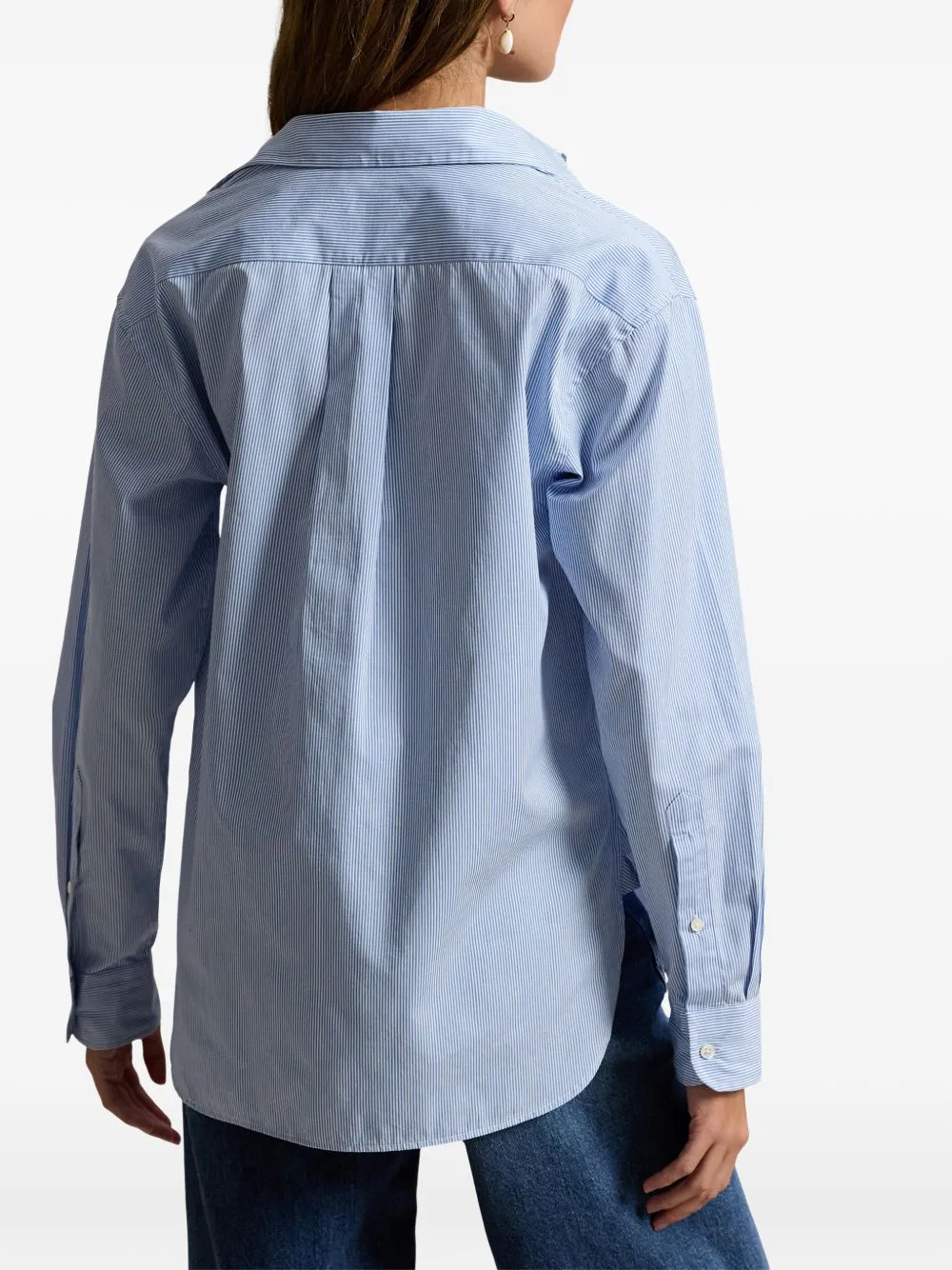 STRIPED COTTON SHIRT sold by Lord & Taylor product image thumbnail 3