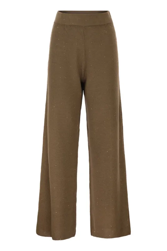 SEQUIN-EMBELLISHED TROUSERS made by Fabiana Filippi