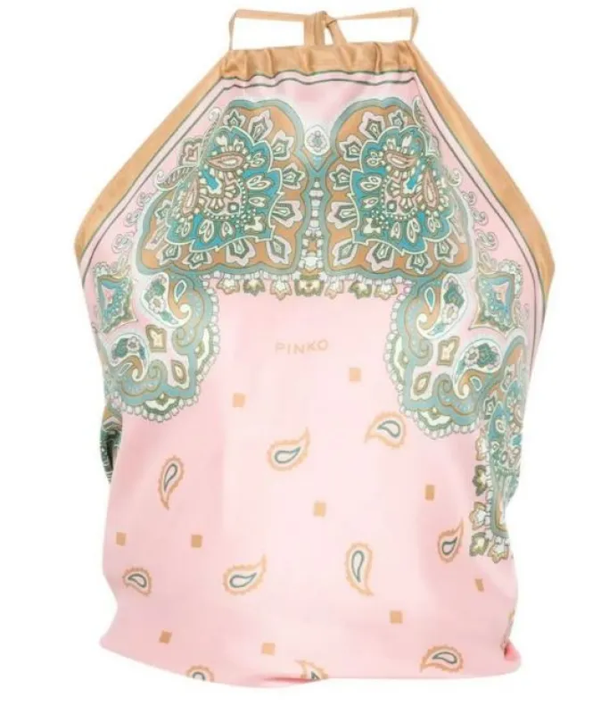 SYNCHRO HALTER TOP made by Pinko