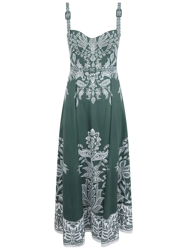 BELT BUCKLES MAXI DRESS sold by Lord & Taylor