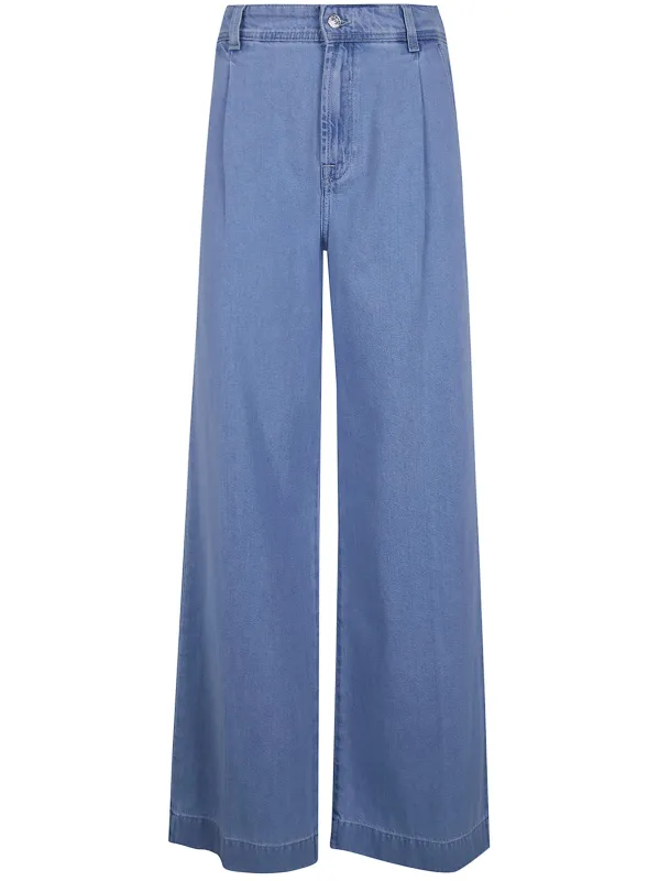 "SEAPLATED" PINCES WIDE LEG JEANS made by 7 For All Mankind
