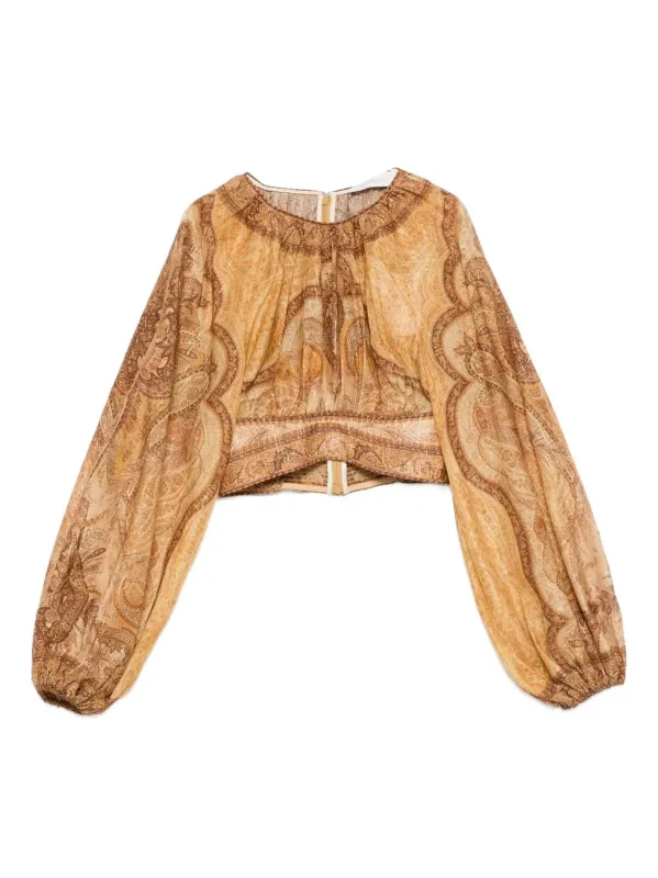 ZIMMERMANN WANDERLUST PRINTED BLOUSE sold by Lord & Taylor