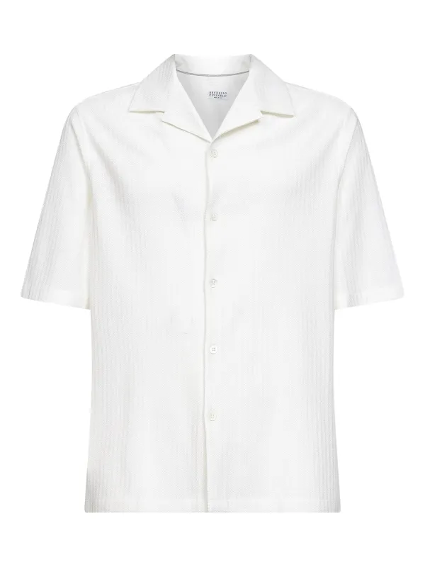 OFFWHITE COTTON SILK T-SHIRT sold by Lord & Taylor