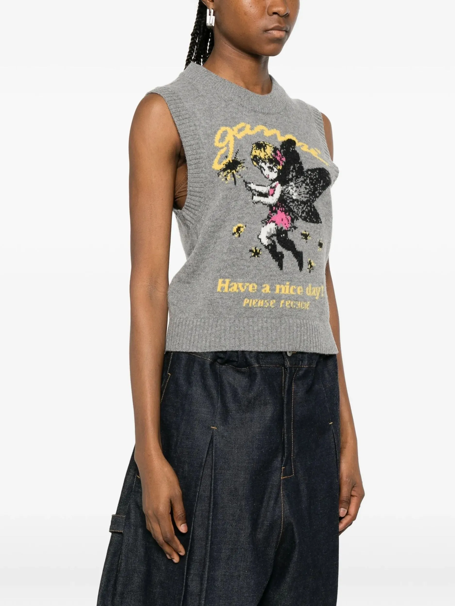 WOOL RECYCLED POLYAMIDE VEST sold by Lord & Taylor product image thumbnail 3