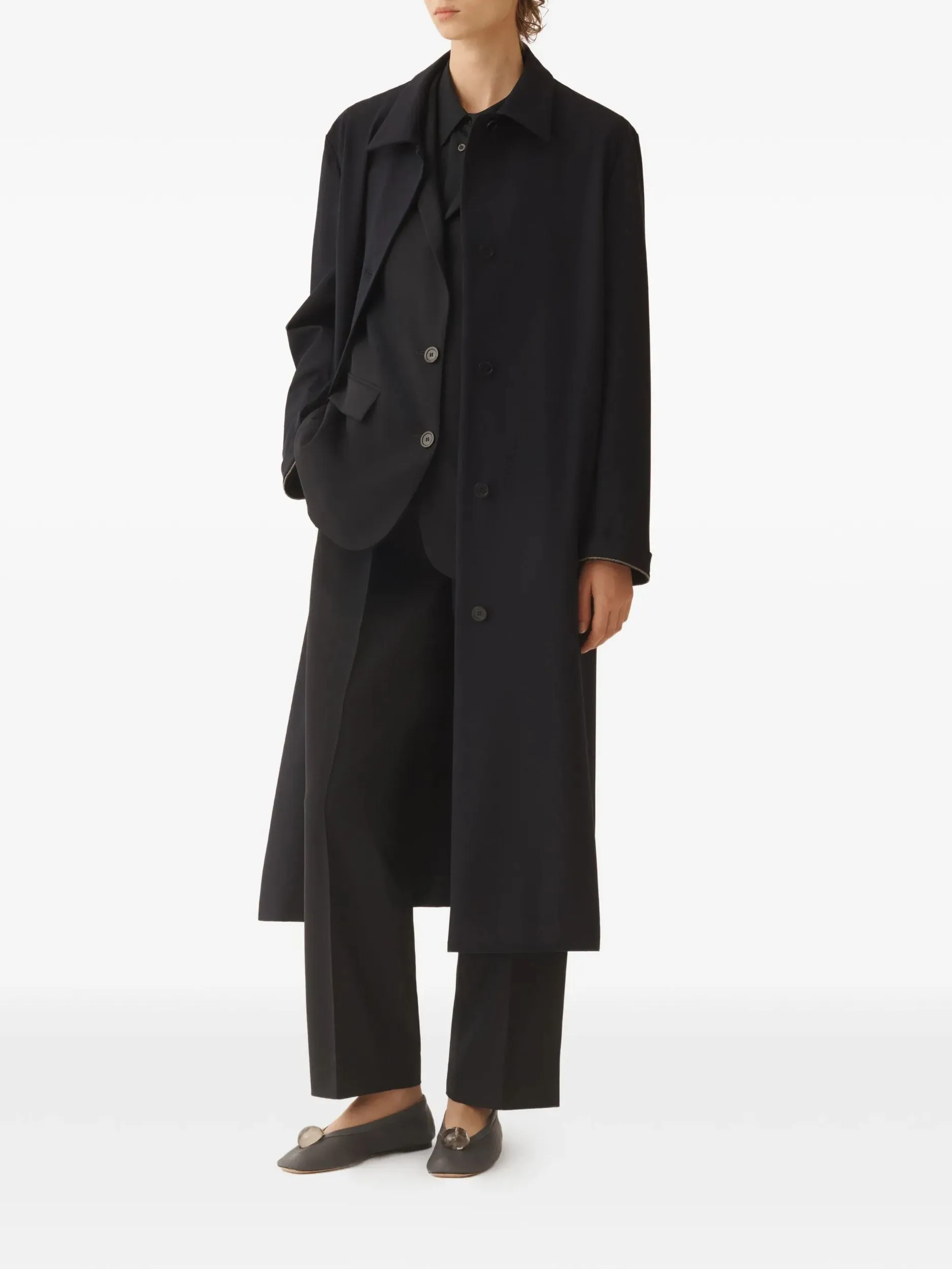 POLYESTER VISCOSE ELASTANE COAT sold by Lord & Taylor product image thumbnail 5