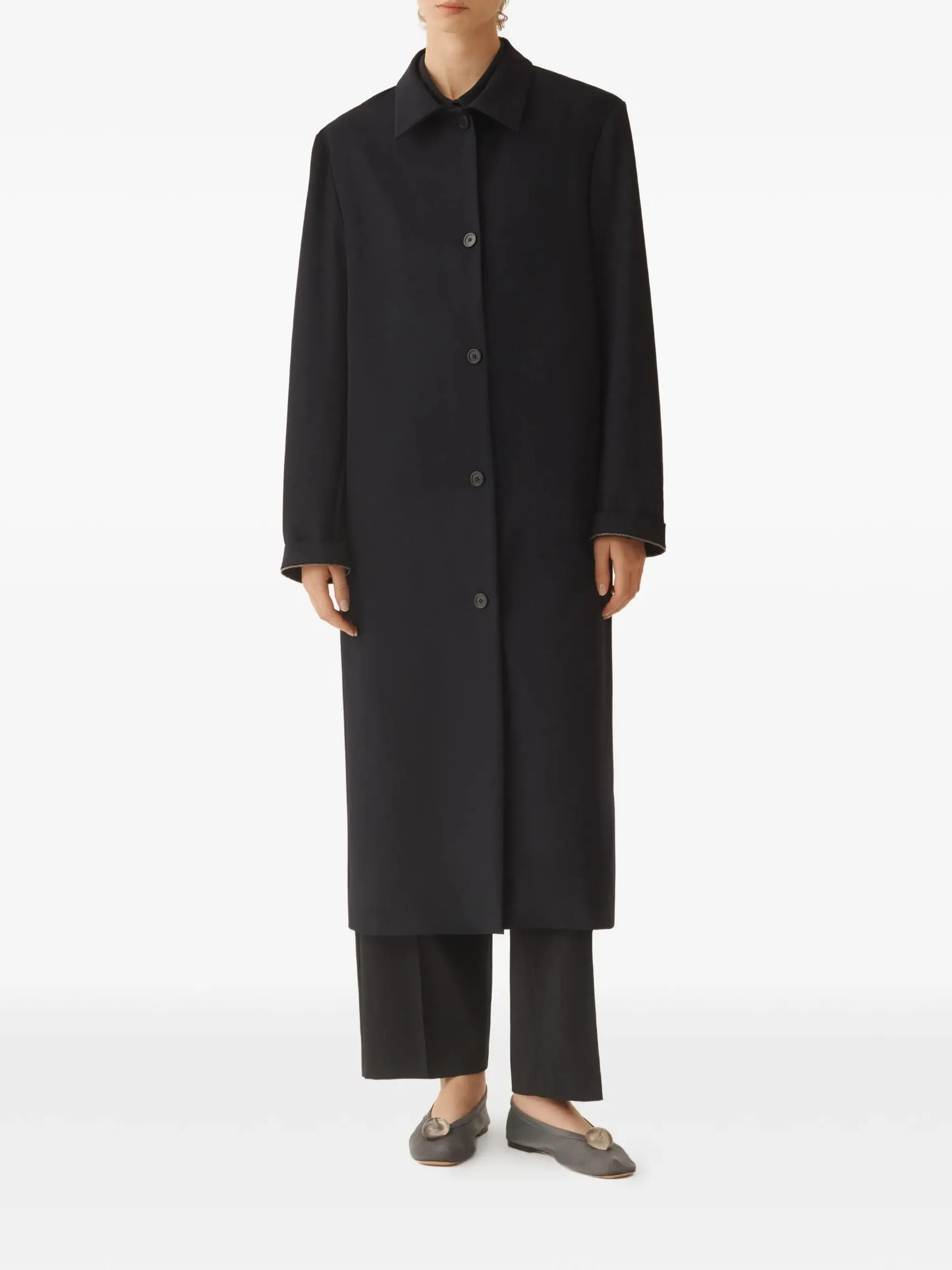 POLYESTER VISCOSE ELASTANE COAT sold by Lord & Taylor product image thumbnail 4
