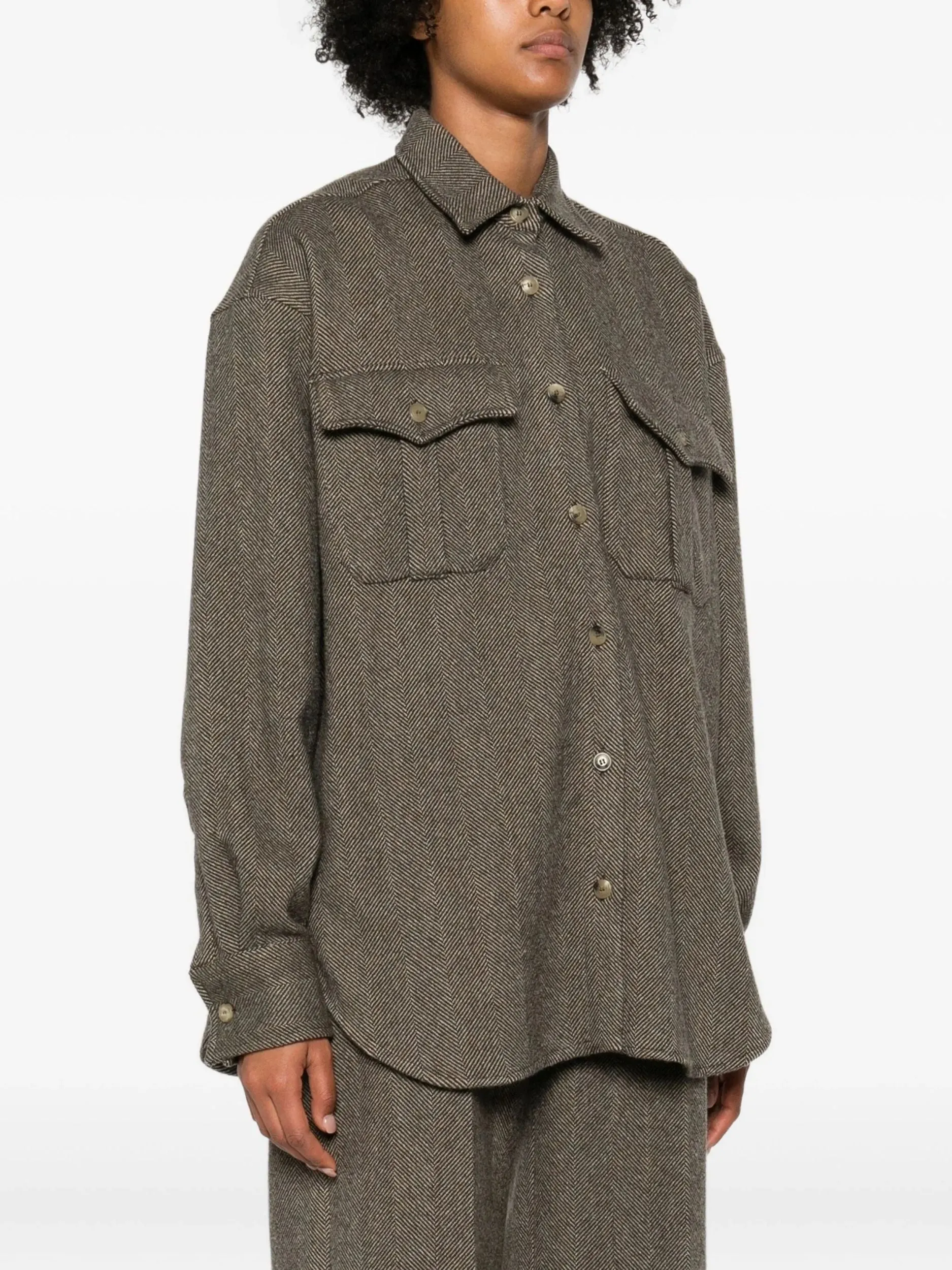 WOOL SILK CASHMERE SHIRT sold by Lord & Taylor product image thumbnail 3