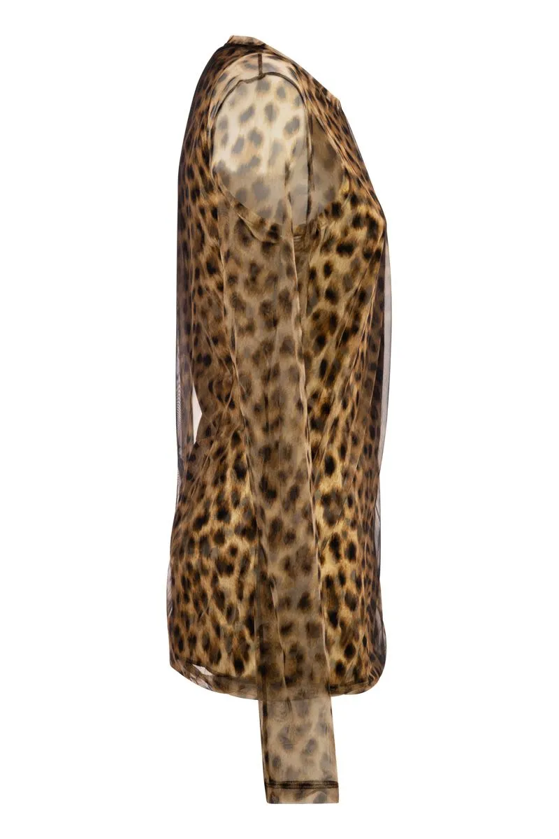 "ZEBU" MESH TOP sold by Lord & Taylor product image thumbnail 3