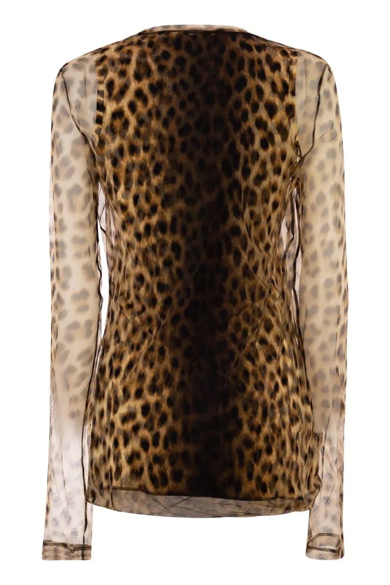 "ZEBU" MESH TOP sold by Lord & Taylor product image thumbnail 2