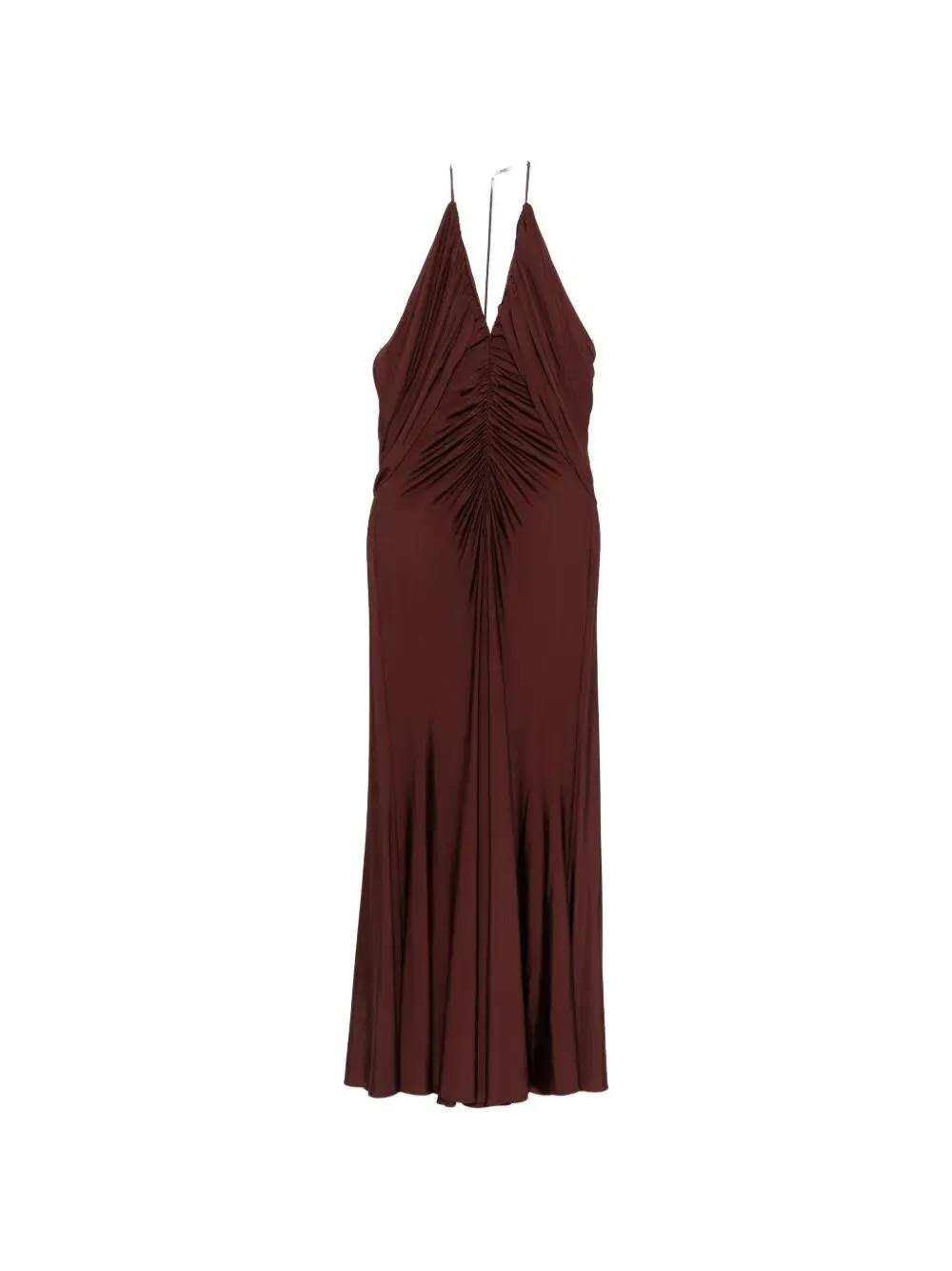 BROWN JERSEY DRAPE MIDI DRESS sold by Lord & Taylor product image thumbnail 4