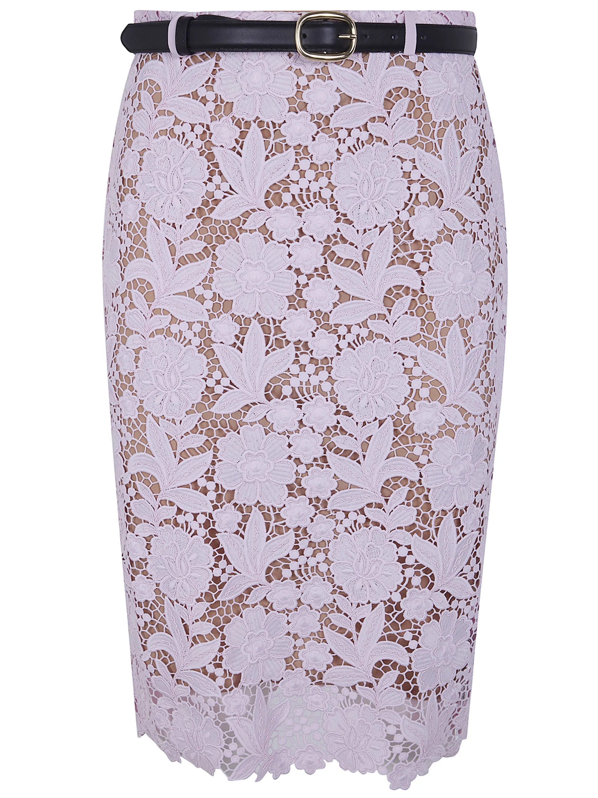 PINK LACE MIDI SKIRT sold by Lord & Taylor