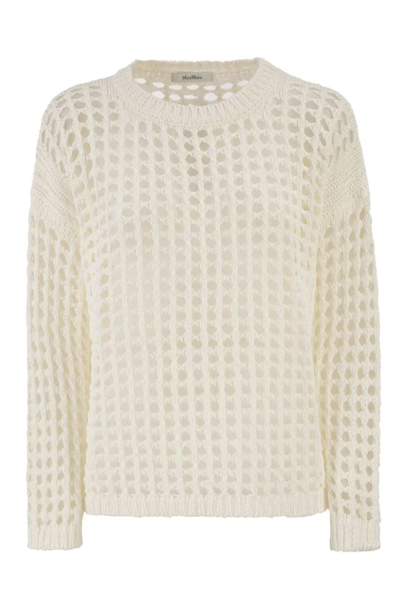 MXPFEBE - OPENWORK COTTON KNIT JUMPER sold by Lord & Taylor