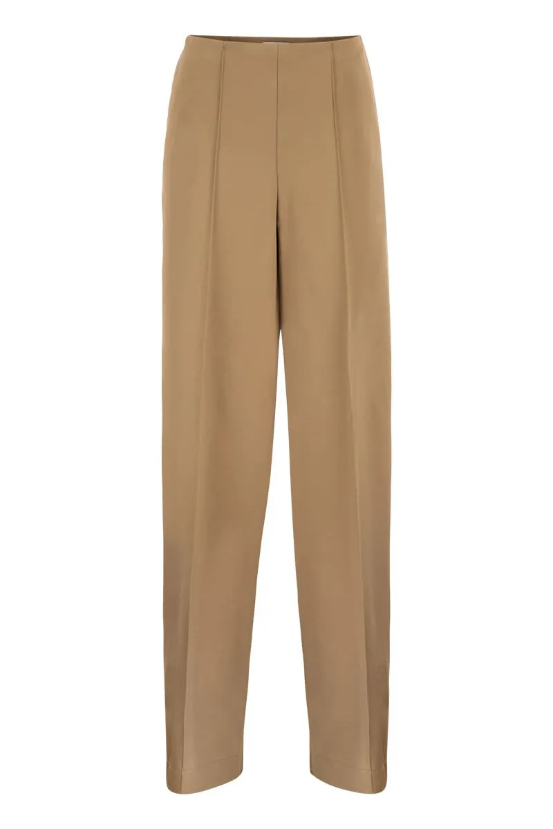 MXPFIACRE - STRAIGHT TAILORED TROUSERS IN STRETCH TECHNICAL JERSEY sold by Lord & Taylor
