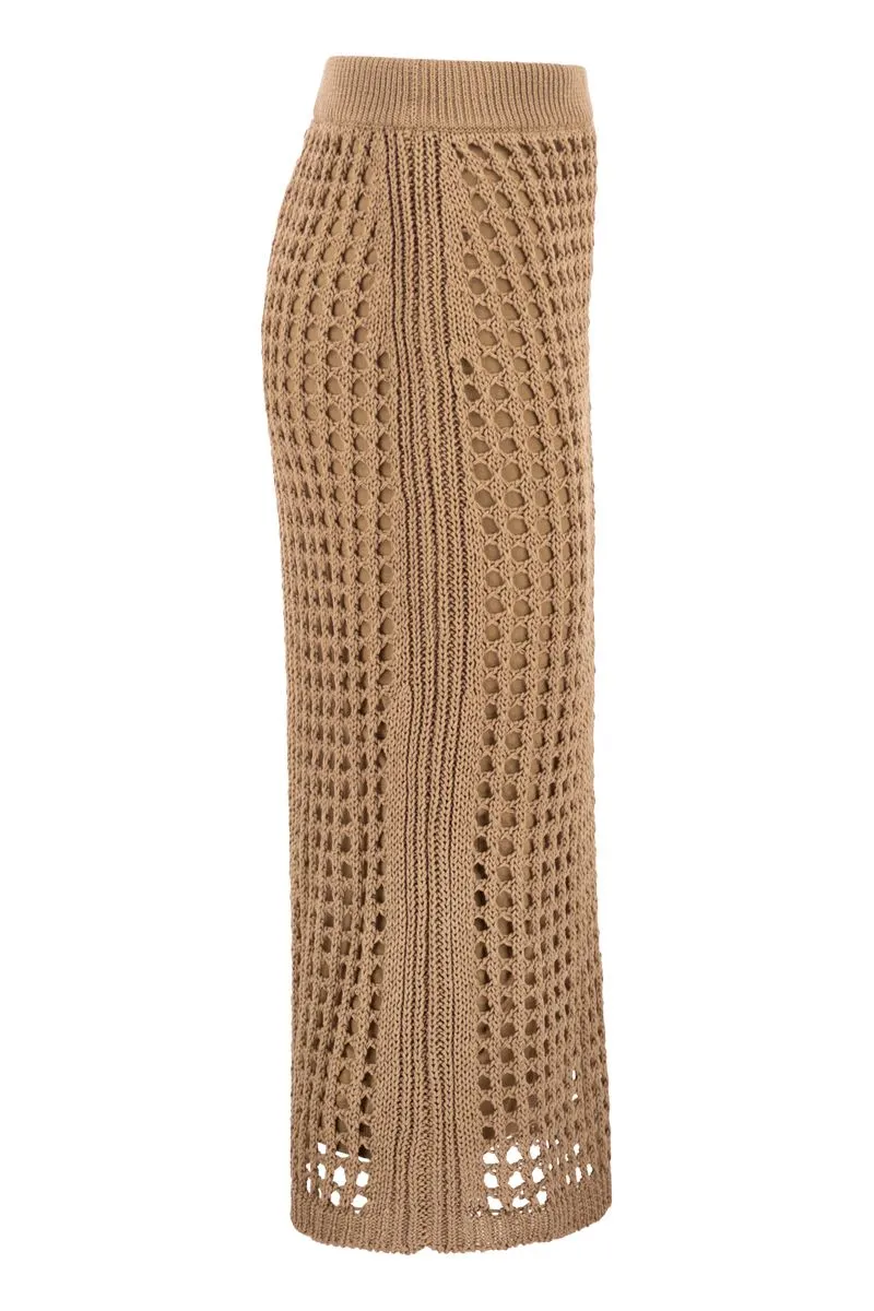 MXPGEODE - OPENWORK COTTON MIDI SKIRT sold by Lord & Taylor product image thumbnail 3