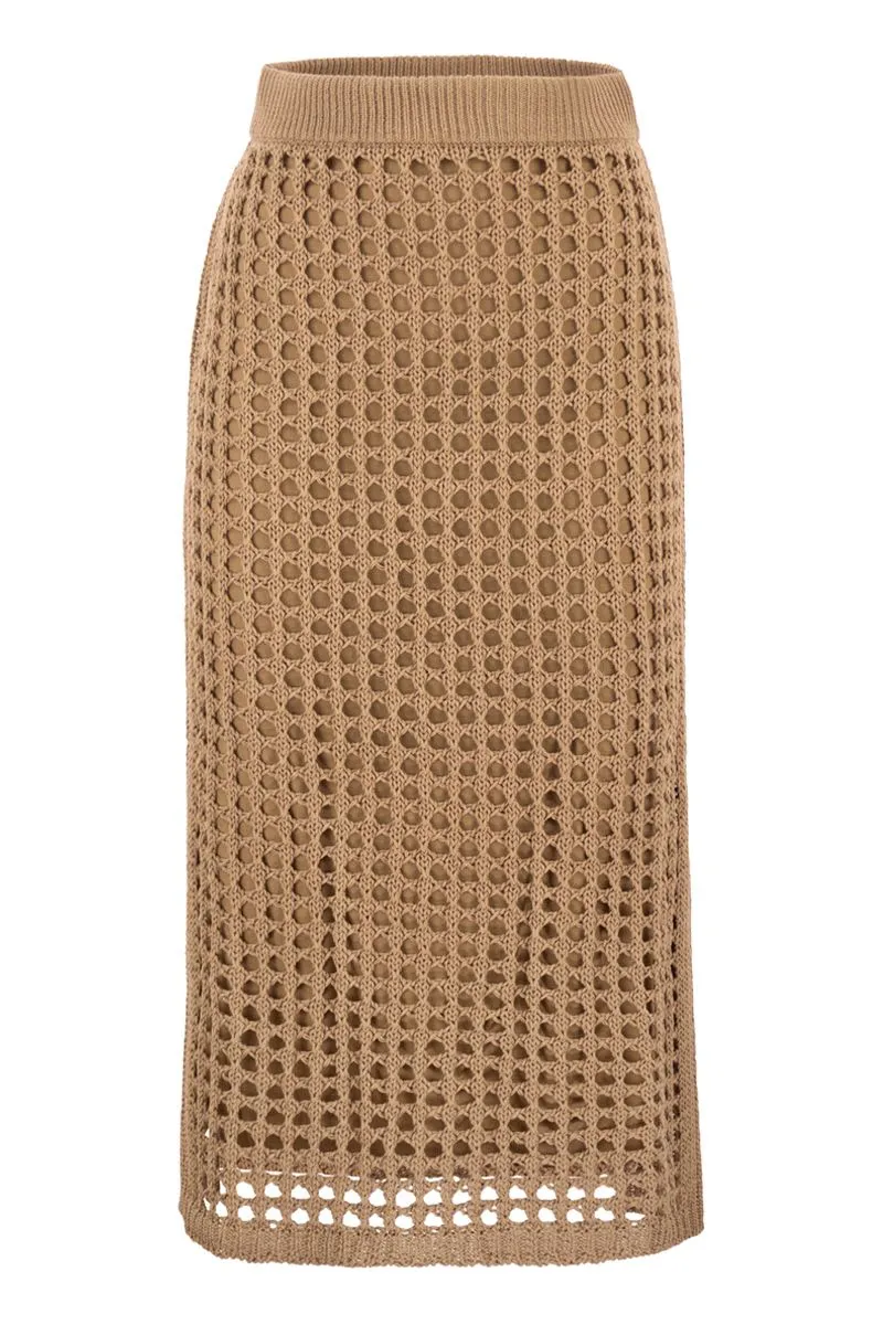 MXPGEODE - OPENWORK COTTON MIDI SKIRT sold by Lord & Taylor