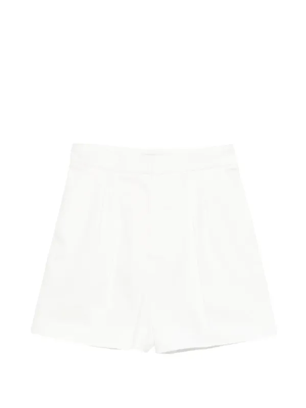 MXMTABACCO - STRETCH COTTON SATIN SHORTS made by MaxMara