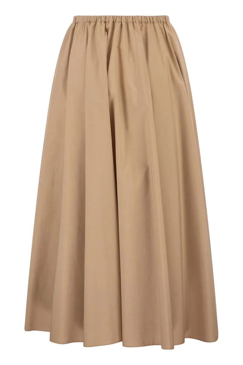 COTTON MIDI SKIRT WITH ELASTICATED WAIST AND FLUID SILHOUETTE sold by Lord & Taylor product image thumbnail 2