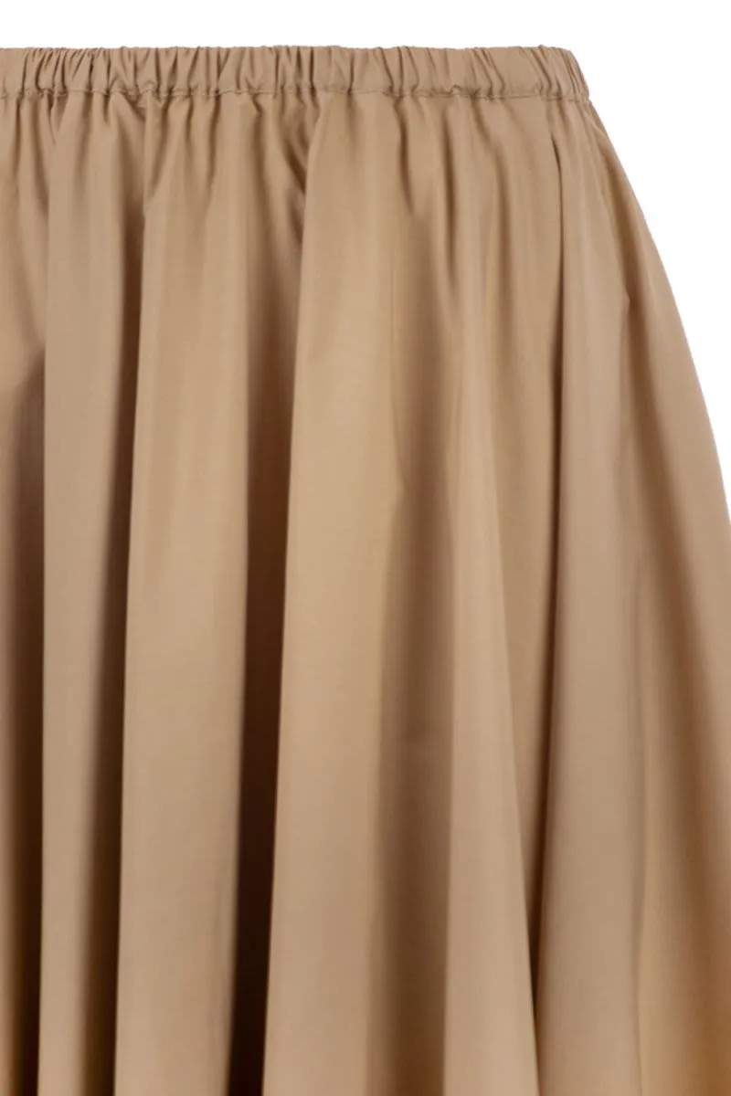 COTTON MIDI SKIRT WITH ELASTICATED WAIST AND FLUID SILHOUETTE sold by Lord & Taylor product image thumbnail 4