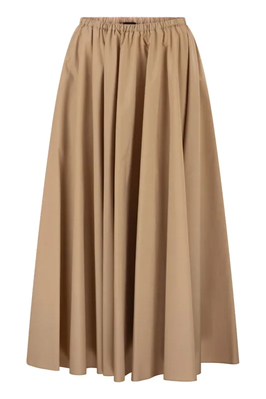 COTTON MIDI SKIRT WITH ELASTICATED WAIST AND FLUID SILHOUETTE made by Fabiana Filippi