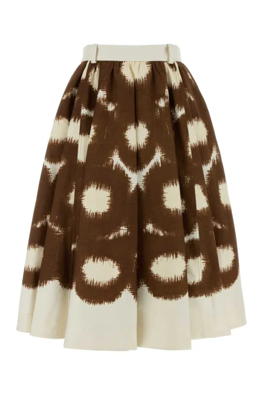 MIDI COTTON DRESS WITH PRINT made by Prada