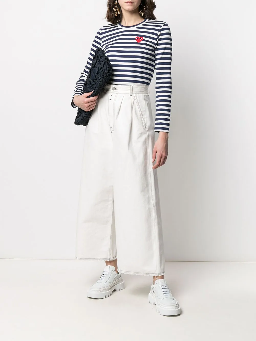 STRIPED COTTON T-SHIRT sold by Lord & Taylor product image thumbnail 5