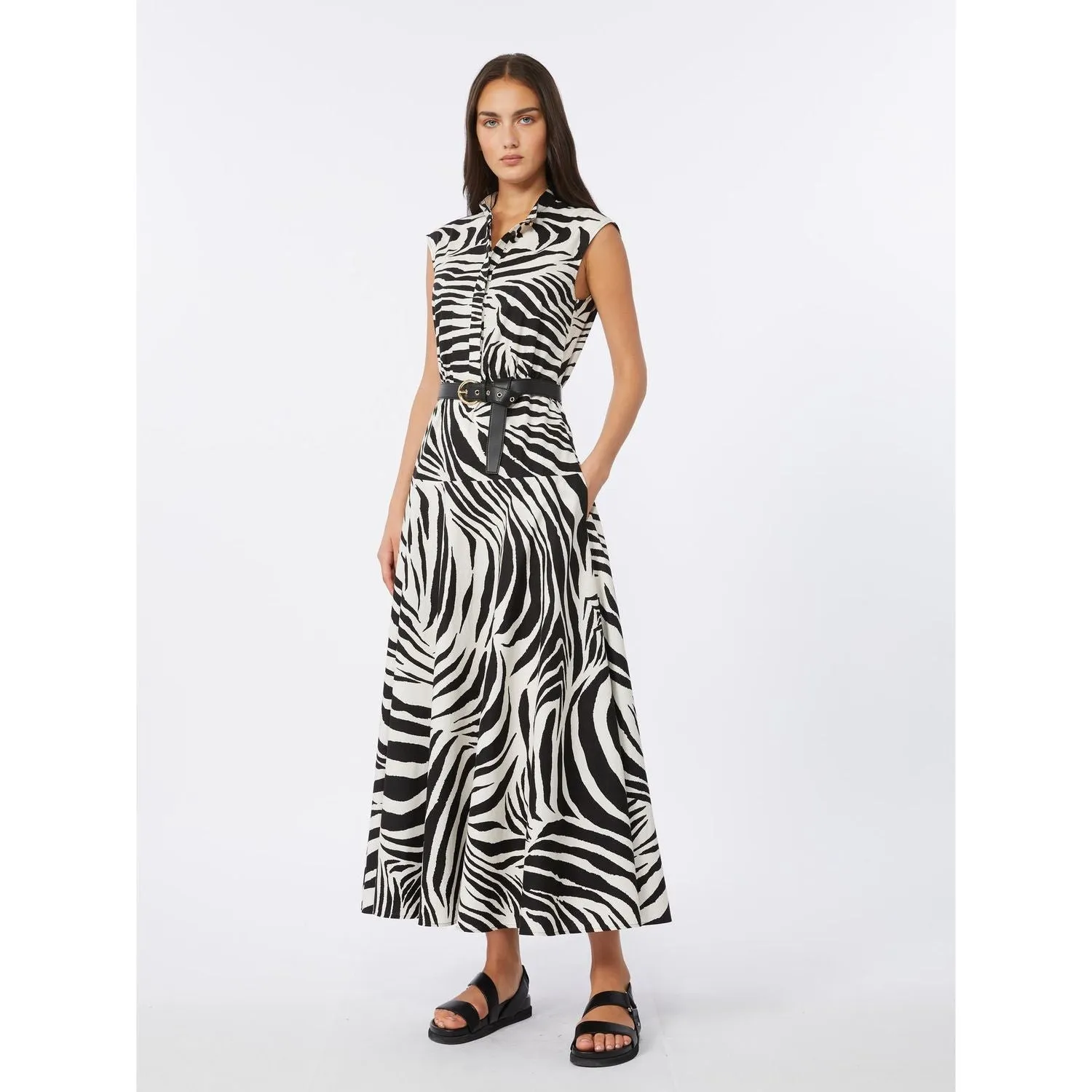 MSTWEST - PRINTED COTTON SHIRT DRESS WITH BELT sold by Lord & Taylor product image thumbnail 4