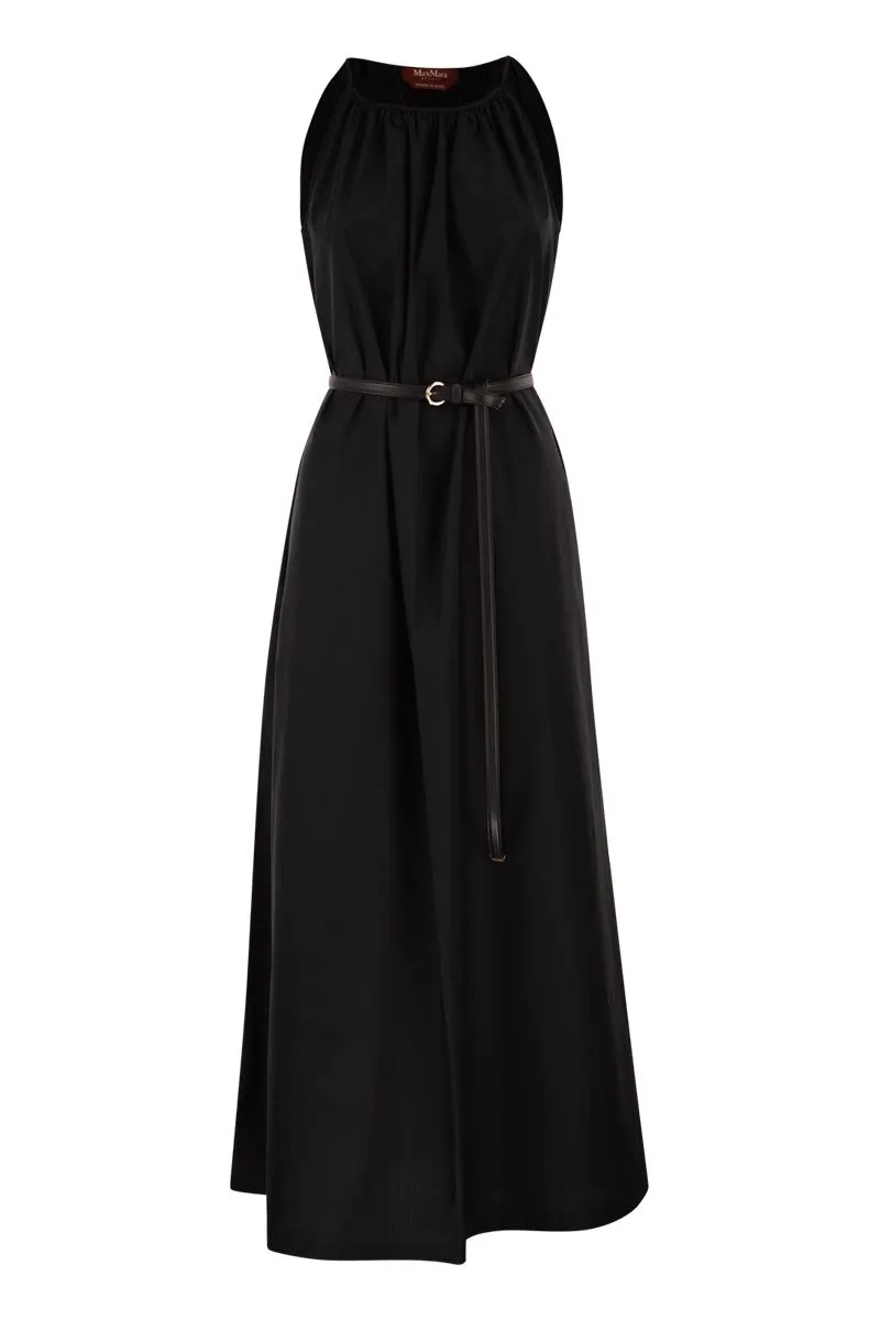 MSTZUPPA - COTTON HALTERNECK MAXI DRESS WITH BELT sold by Lord & Taylor