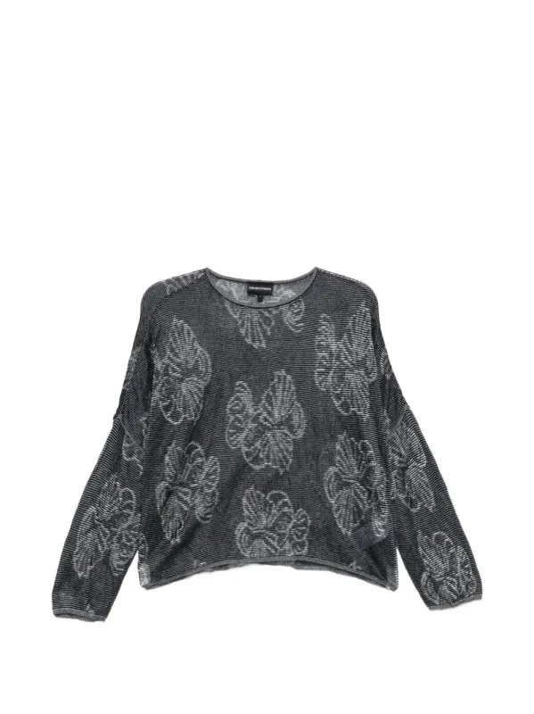 EMBROIDERED CREWNECK SWEATER made by Emporio Armani