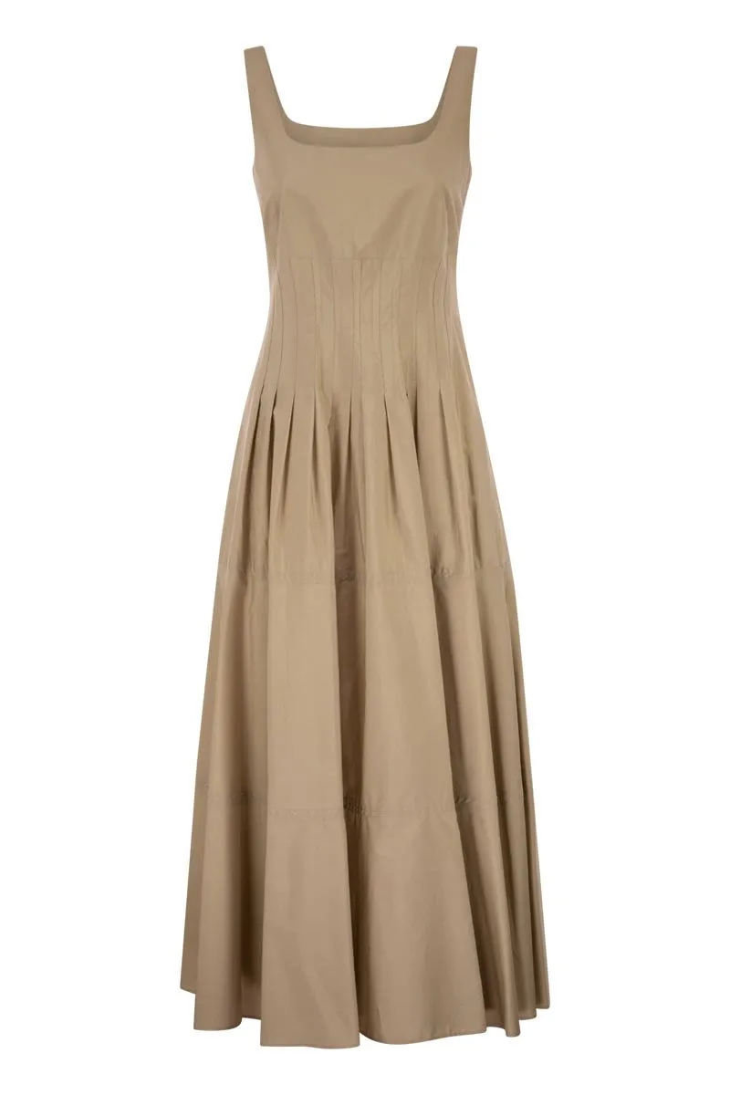MSTFELTRE - COTTON MIDI DRESS WITH STRUCTURED BODICE sold by Lord & Taylor