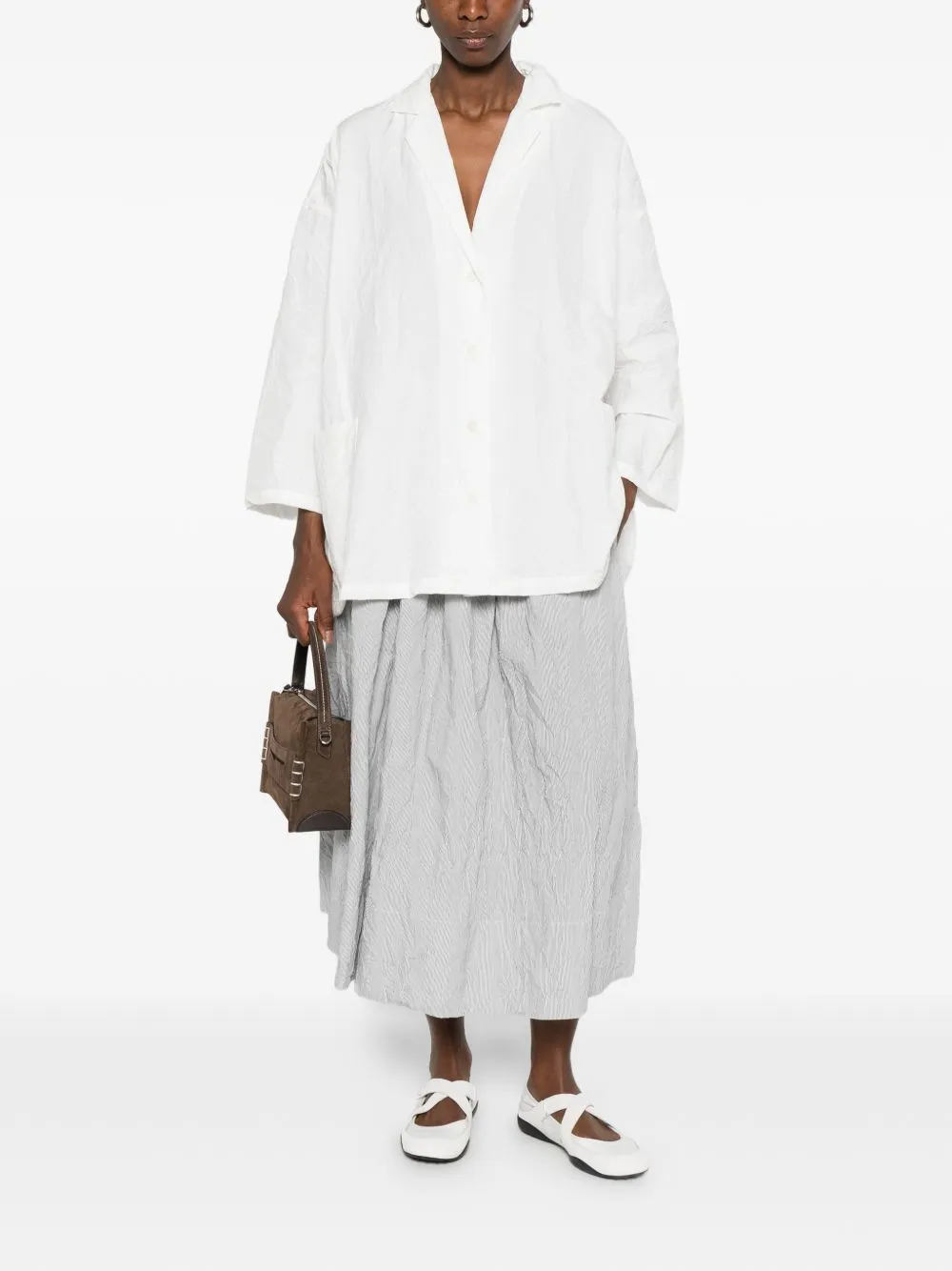 WHITE COTTON-BLEND JACKET sold by Lord & Taylor product image thumbnail 3