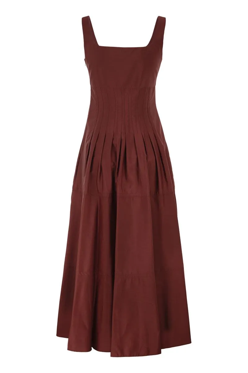MSTFELTRE - COTTON MIDI DRESS WITH STRUCTURED BODICE sold by Lord & Taylor product image thumbnail 2