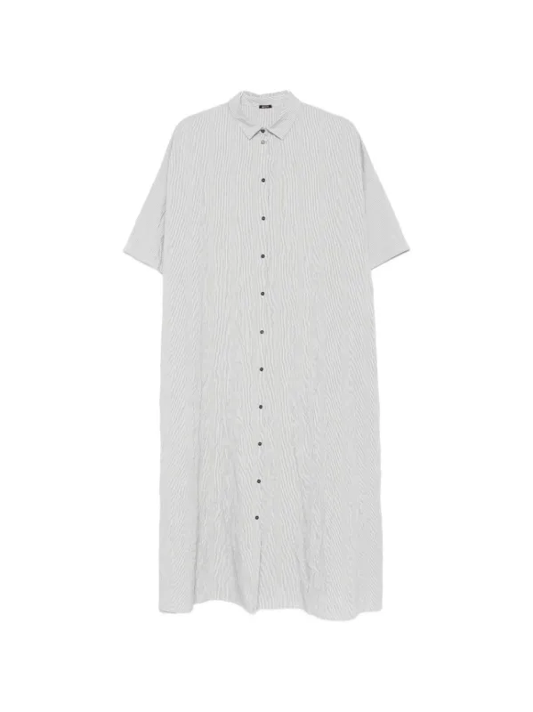 BLUE VISCOSE BLEND DRESS made by A Punto B