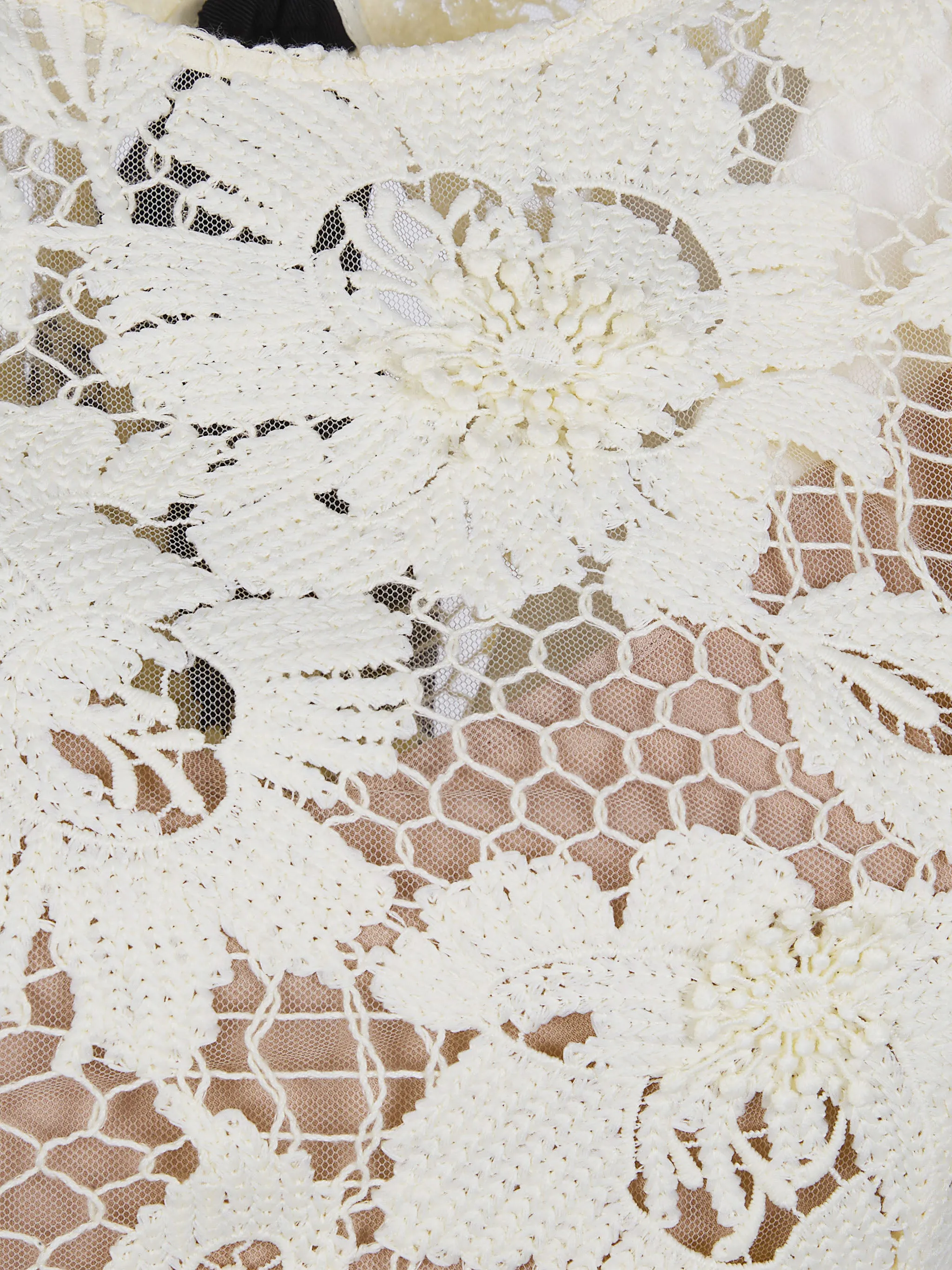 YELLOW CROCHET LACE MIDI DRESS sold by Lord & Taylor product image thumbnail 3